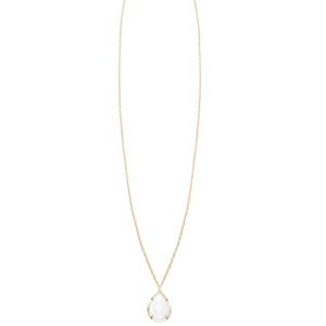 Kendra Scott Gold Kiri Necklace in Ivory Pearl